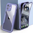 thumbnail image 1 of Funda completa de silicona para iPhone, carcasa frontal y trasera transparente de lujo a prueba de golpes para modelos 13, 14, 11, 12 Pro Max, XS, X, XR, 14 Plus, 360, 1 of 4