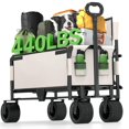 thumbnail image 1 of Chariot Pliable et Rabattable : inCart Qui Se Transforme en Chaise pour Personne, avec Roues Extra Larges Tout-Terrain et Poignée Réglable, Charge en Lb et L Chariot d'Extérieur Pliable pour le Camping, les Sports, 1 of 7