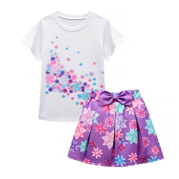 HAWEE Girls Cosplay Costume Princess Dress T-Shirt And Skirt