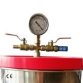 thumbnail image 4 of Chambre à Vide en Acier Inoxydable 2/3/5 Gallon avec Pompe à Vide 3 CFM Baril de Démoussage pour Résine Époxy Colle AB 9 L/12 L/20 L, Simple à Raccorder, 4 of 6