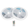 thumbnail image 4 of 2 uds 7,5 m 5050 tiras de luces LED Control remoto tiras de luces de música para fiesta hogar 100-240V enchufe UK, 4 of 5
