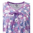 thumbnail image 2 of Silverts Women Open Back Knit Hospital Gown, XS, Mauve Carnation, 2 of 2