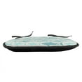 thumbnail image 3 of Sea Animals Chair Seating Cushion Set of 6, Monochrome Shark Illustration Fashion Maritime Illustration Aquatics, Seat Pads with Anti-slip Backing, 16"x16", Turquoise Beige Teal, by Ambesonne, 3 of 7