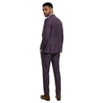thumbnail image 4 of Tazzio Skinny Fit Sharkskin 3 Piece Suit Set with Wide Peak Lapel, 4 of 4