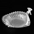 thumbnail image 3 of Becaristey Stylish Metal Serving Tray Peacock Fruit Plate Table Centerpiece Home Decor Silver 11x16.8cm 1Set, 3 of 6