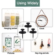 Yileqi 50 PCS Push Pins Picture Hangers Wall Hooks, Double Headed Thumb Tacks for Wall Hangings, Renter Friendly Decor Small Picture Frame Hangers for Drywall Cork Board Home Office Photo Decorations