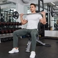 thumbnail image 2 of AZoiNM Men's Quick-Dry Athletic Pants Loose Fit Straight Leg Reflective Elastic Waistband, 2 of 11