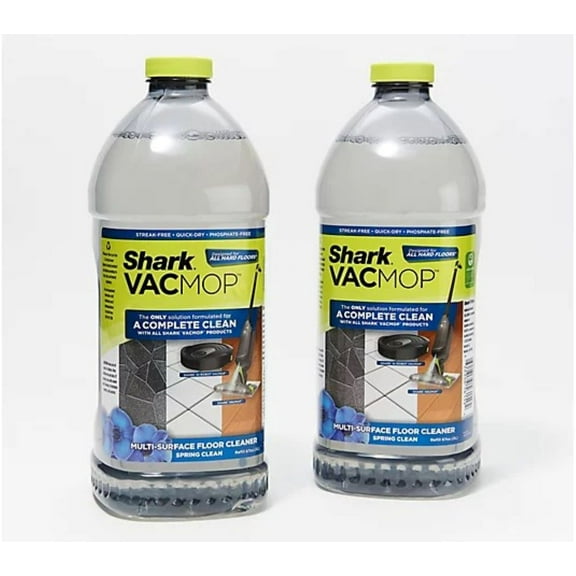 Shark 2Pk VACMOP Multi-Surface Cleaner Refill Bottles, 2L