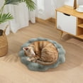 thumbnail image 5 of Washable Round Pet Mat 30x30cm, Plush Rabbit Cushion, Warm Soft Bed for Dogs and Cats, Comfortable Pet Supplies, Durable Non-Slip Design, Easy to Clean, Perfect for Home Use and Travel, 5 of 6