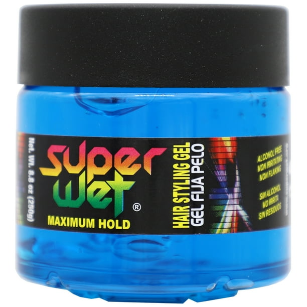 Super Wet Azul Nourishing Styling Gel, Maximum Control, Unisex for