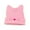 Rose, variante sur Fgnfyis Chapeaux d'Hiver pour Femmes avec Oreilles de Chat, Doux, Décontractés, à Rayures, Bonnet Tricoté Tendance et Chaud, Bonnet au Crochet Tressé, Chapeaux Aviateur, Rose