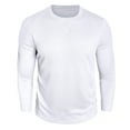 thumbnail image 3 of Bovxnpu Men Long Sleeve Shirts Mens Undershirts Pullover Tee, Men's Long Sleeve Knit Crew Neck Pullover Base Layer Casual Undershirt Tops, 3 of 8