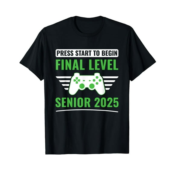 Senior 2025 Shirt Class of 2025 Gamer Video Games T-Shirt