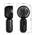 thumbnail image 2 of Mini ventilador portátil JODNO, lindo ventilador personal ligero con pilas de mano, 2 of 5