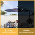 thumbnail image 4 of Dextrus 10FT Outdoor Patio Umbrella Solar Lights Cantilever Hanging,Outdoor Market Table Umbrella with Umbrellas Base, UV Resistant and Waterproof, Navy Blue, 4 of 5