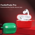 thumbnail image 1 of Gwong Electrónica Funda protectora para auriculares de patrón de rayas de glitter de silicona para iPhone Airpods Pro, 1 of 7