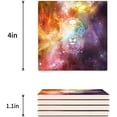 thumbnail image 3 of FMSHPON Lion Galaxy Pattern Set of 6 Coaster for Drinks, Absorbent Ceramic Stone Coasters Cup Mat with Cork Base for Home Kitchen Room Coffee Table Bar Decor, 3 of 4