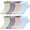 B-light color, variant on Womens Mid Crew Socks, 8 Pairs Cotton Athletic Running Sports Breathable Contrast Color Socks for Women