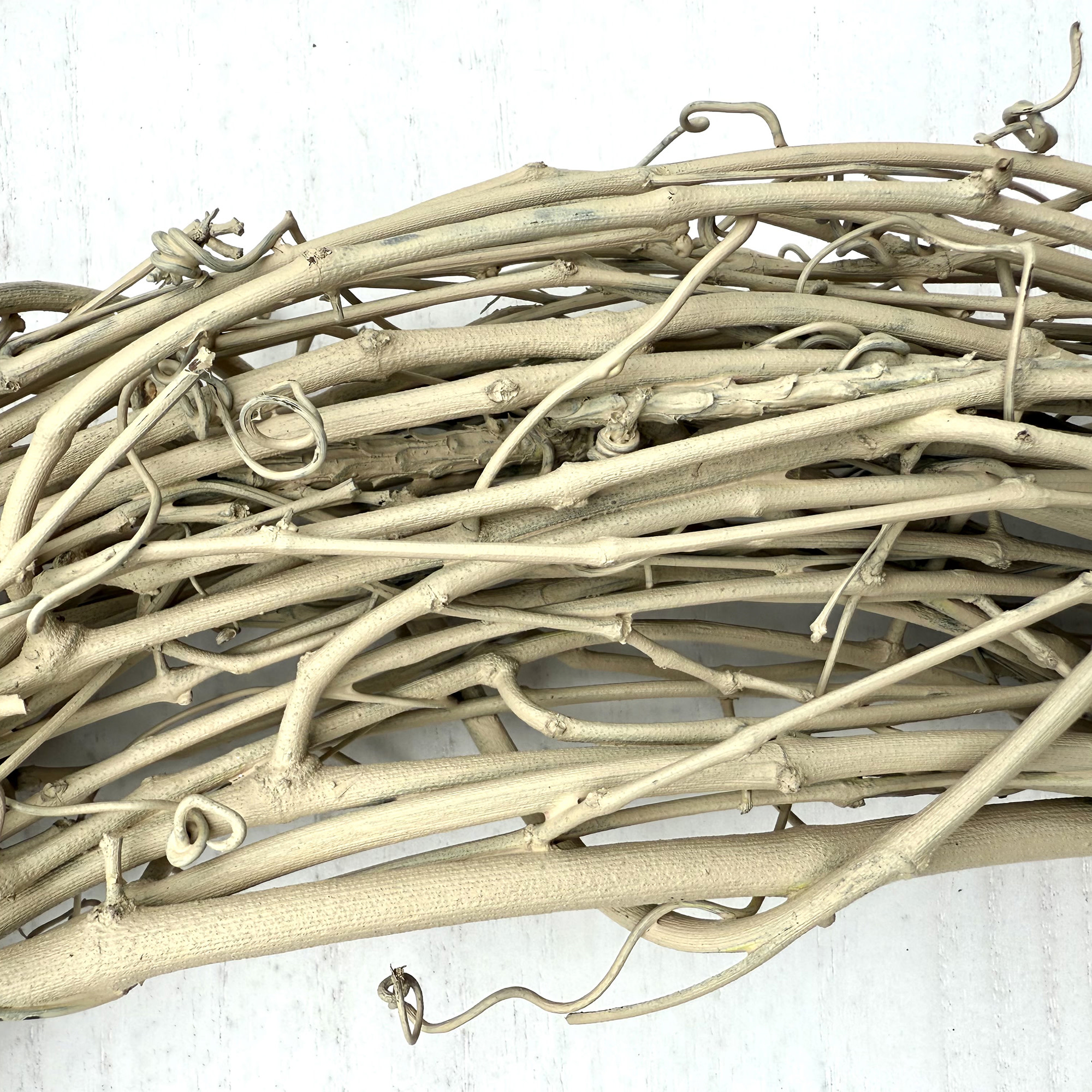 Kraft Lane: 18" Painted Grapevine Wreath - Hay - DIY Craft Projects, Handcrafted, In-Outdoor Decoration, Behr Paint, Seasonal-Holiday-Event-Home
