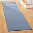 thumbnail image 2 of Collections Etc Extra-Wide and Extra-Long Skid-Resistant Floor Runner Rug for High-Traffic Flooring Areas, Including Entryways, Hallways, Foyers and Kitchens, Blue, 28" X 60", 2 of 8