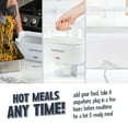 thumbnail image 5 of Nostalgia 32 oz Portable Heated Lunch Box with Stainless Steel Lunch Container, White, 5 of 7