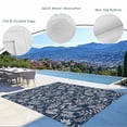 thumbnail image 3 of Dandelion Outdoor Rug for Patio/Deck/Porch, Non-Slip Large Area Rug 3 x 5 Ft, Navy Blue Flowers Modern Minimalist Spring Indoor Outdoor Rugs Washable Area Rugs, Reversible Camping Rug Carpet Runner, 3 of 8