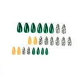 thumbnail image 2 of Fofosbeauty 24pcs Almond Fake Nails Tips, Medium Press on French Nails, Almond Wild Nature, 2 of 9