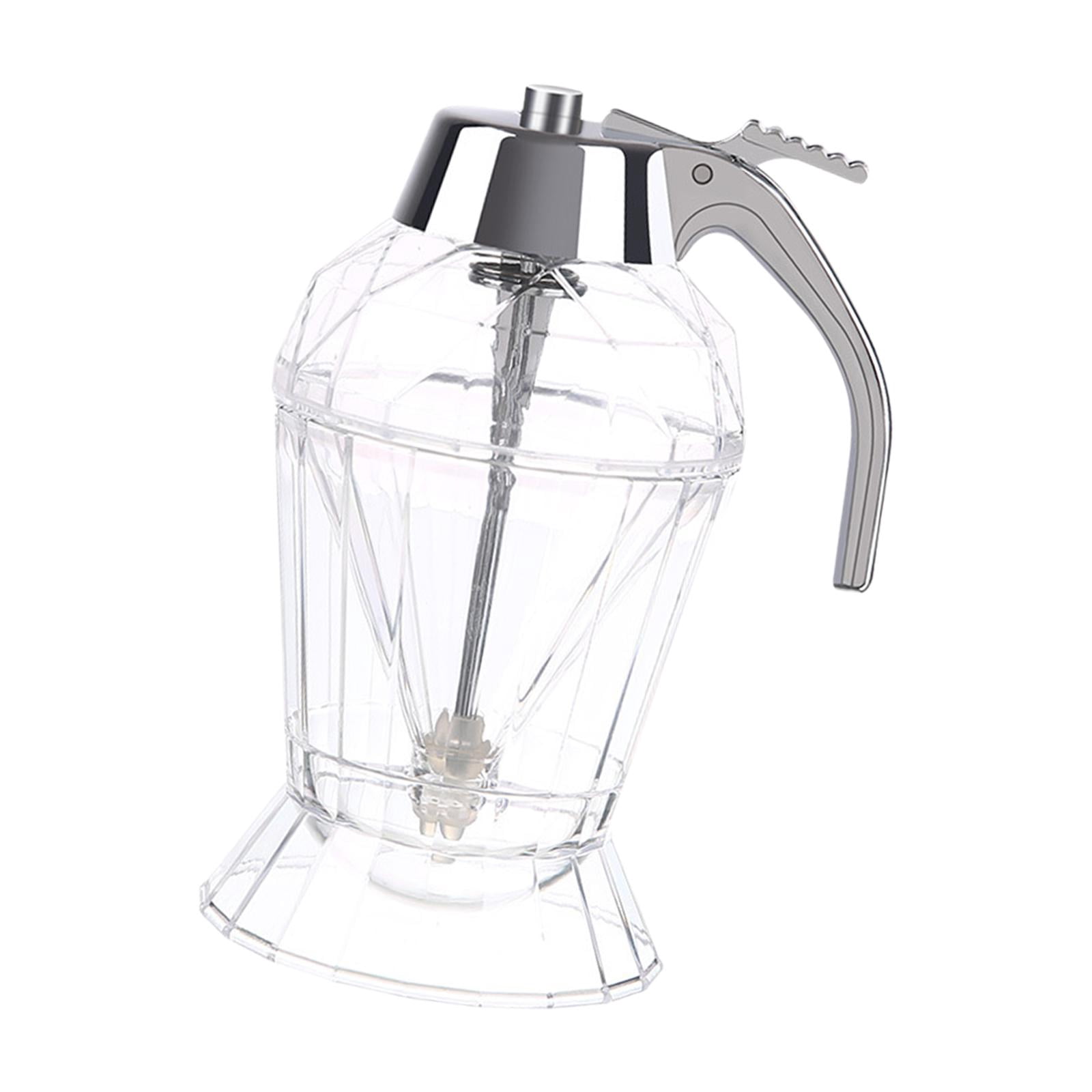 TISHITA 2x Honey Dispenser Kitchen Tool Honey Jar with Stand for Syrup Sugar Condiments