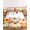 Orange, Green, variant on King Size Fitted Sheet Set - Green Pumpkins Fall 3 Piece Bedding Sets 16" Deep Pocket Fitted Sheet with 2 Pillowcases, Eucalyptus Maple Leaves Thanksgiving Brushed Microfiber Hotel Luxury Bed Sheets