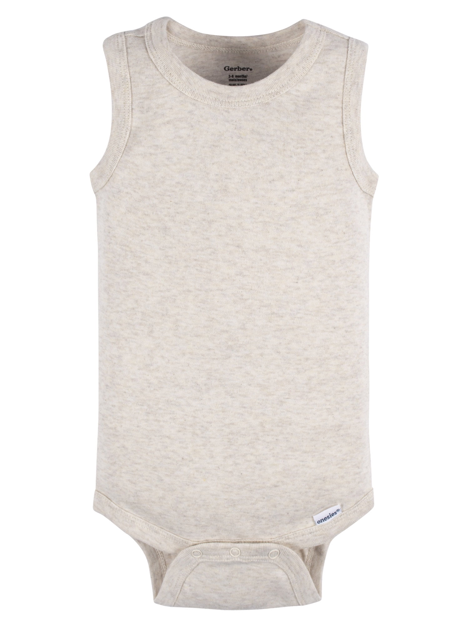 Gerber Baby Boys or Girls Casual Sleeveless Bodysuits, 5-Pack, Sizes 0/3 Months- 24 Months