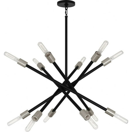 

S219-Robert Abbey Lighting-Thatcher - 12 Light Chandelier-16.5 Inches Tall and 25.75 Inches Wide-Polished Nickel Finish