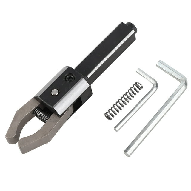 Extractor de barras CNC automático con mordazas integradas y mango recto para tornos de mecanizado de 16 x 16 mm.