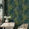 thumbnail image 5 of VEELIKE Green Fern Forest Wallpaper Peel and Stick Botanical Wallpaper 17.7"x118" Tropical Wallpaper for Bedroom Bathroom Self Adhesive Green Contact Paper Removable Vinyl Roll for Cabinets Liners, 5 of 8