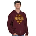 thumbnail image 5 of Minnesota I Can Go For That Funny Pun Zip Up Hoodie Men's Women's Brisco Brands S, 5 of 6