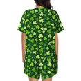 thumbnail image 4 of Womens Pajama Sets With Pocket, Happy St. Patrick's day Lounge Sets Short Sleeve Sleepwear PJ Sets for Women, 4 of 6