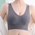 thumbnail image 2 of Vedolay Lingerie Womens Wireless Bra, Full-Coverage Pullover Stretch-Knit Bra, Smoothing T-Shirt Bra,Dark Gray One Size, 2 of 3