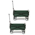 thumbnail image 1 of Seina Chariot Utilitaire Pliant Compact Capacité 150 Livres, Vert (2 Pack), 1 of 8