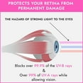 thumbnail image 7 of Super Sunnies Evo Flex Flexible UV Eye Protection, FDA Compliant Individual Tanning Bed Goggles, Random Color , 1 Count, 7 of 7