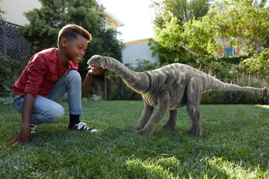 Nuevo Mattel Jurassic World Super colosal Braquiosaurio 28" de alto x 34" de largo 