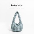 thumbnail image 2 of KOKOPEAS Bolso pequeño acolchado con burbujas para mujer, bolso de mano plisado de tendencia coreana, bolso de hombro para compras de viaje para mujer, 2 of 5