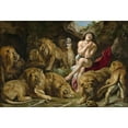 thumbnail image 2 of Peter Paul Rubens 14x11 Black Ornate Wood Framed Double Matted Museum Art Print Titled: Daniel in the Lions’ Den (C. 1614-1616), 2 of 5
