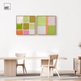 thumbnail image 3 of Pastel Boho Minimal Wall Print Set Framed High-Gloss Acrylic Glass Wall Art Boho Set by Art Remedy, Gold Frame, 30 x 30, 3 of 6