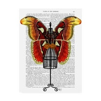 Trademark Fine Art 'Mannequin, Red And Yellow Butterfly' Canvas Art by Fab Funky
