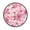 Cherry Blossoms Pattern, variant on 36.2 Inch Round Floor Mat Strawberry and Pink Polka Carpet Decor Rug for Living Room Bedroom