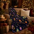 thumbnail image 3 of Colorful autumn celebration Doorways Along Winding confection illustrations Trails, Soft Flannel Blanket, Whimsical Storybook Repeat Home Decor for Bedroom and Living Room, Housewarming Gift, 3 of 7