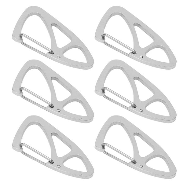 Hebilla De Llavero, 10 Piezas De Acero Inoxidable Liso Llavero Mosquetón Ergonómico De Alta Resistencia Para Escalada Al Aire Para Hombres Para Mujeres