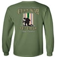 thumbnail image 4 of Fair Game Proud Veteran Gulf War Always Remember Long Sleeve Shirt-Military Green-Medium, 4 of 5