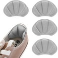 thumbnail image 1 of 2 pares de almohadillas gruesas para el talón para zapatos, almohadillas gruesas para el talón, plantillas traseras, antiampollas, almohadillas para el talón, para hombres y mujeres (gris), 1 of 5