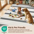 thumbnail image 4 of Design&I 8'x10' Washable Area Rug Sleek Flatweave Pet Friendly Striped Farmhouse Front Ticking Varied Band Widths Borders Minimalist for King Size Bedroom, Under Bed, 4 of 7