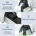 thumbnail image 4 of PS5 Controller Cargador, Soporte de Carga Dual para Controles de Playstation 5 con Indicador LED y Cable de Carga Rápida, Estación de Carga 2H Más Rápida para Playstation 5 DualSense, 4 of 8